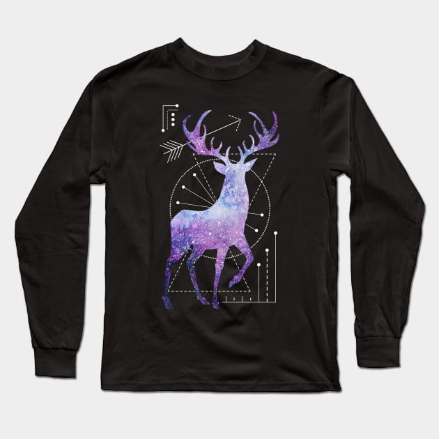 Ethnic deer Long Sleeve T-Shirt by JuliaBadeeva